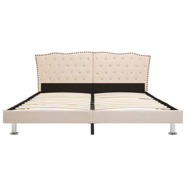 vidaXL &Kappa;&rho;&epsilon;&beta;ά&tau;&iota; &Mu;&pi;&epsilon;&zeta; 180 x 200 &epsilon;&kappa;. &Upsilon;&phi;&alpha;&sigma;&mu;ά&tau;&iota;&nu;&omicron; &mu;&epsilon; &Sigma;&tau;&rho;ώ&mu;&alpha;