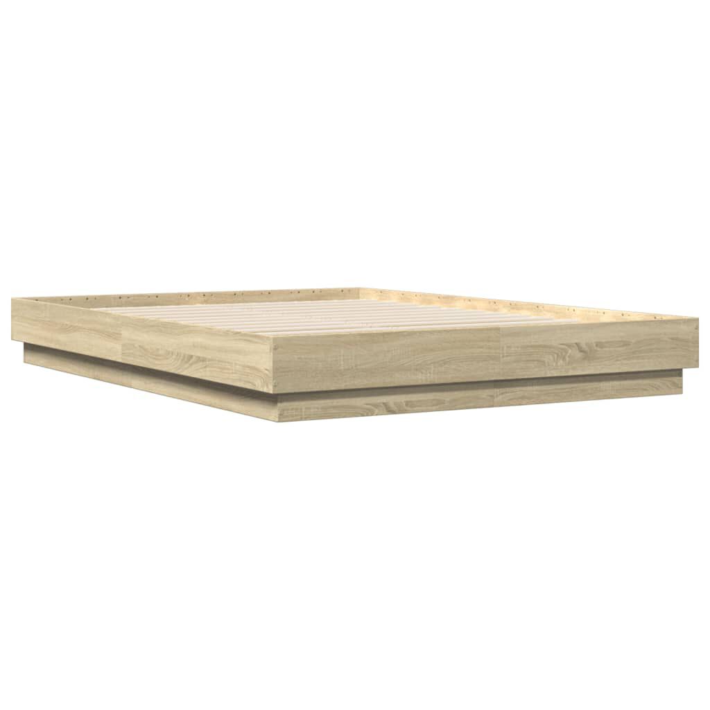 vidaXL Πλαίσιο Κρεβατιού Sonoma Δρυς 160x200 εκ. Επεξεργασμένο Ξύλο