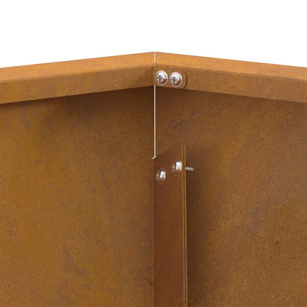 vidaXL Εστία Φωτιάς Εξαγωνική 75x75x28 εκ. Ανοξείδωτο Χάλυβα