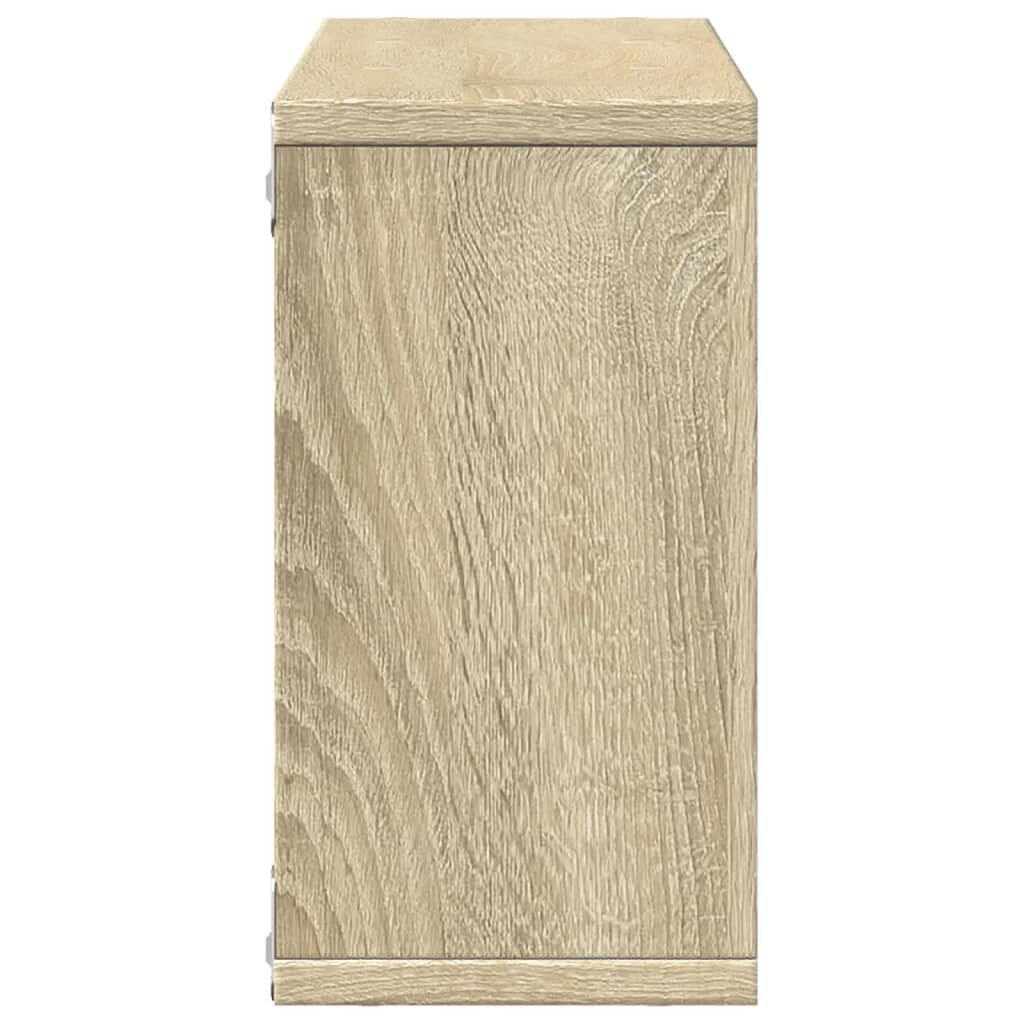 vidaXL Ντουλάπι Τοίχου Sonoma Δρυς 100x16x30 εκ από Επεξεργασμένο Ξύλο