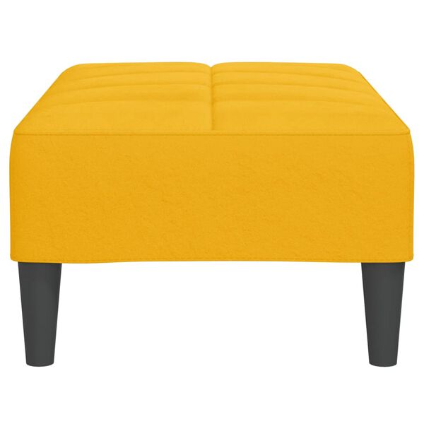vidaXL Υποπόδιο Κίτρινο 78 x 56 x 32 εκ. Βελούδινο