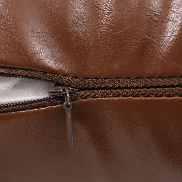 vidaXL Σετ Μαξιλαριών 2 τεμ. Καφέ 60 x 60 εκ. από Πολυουρεθάνη
