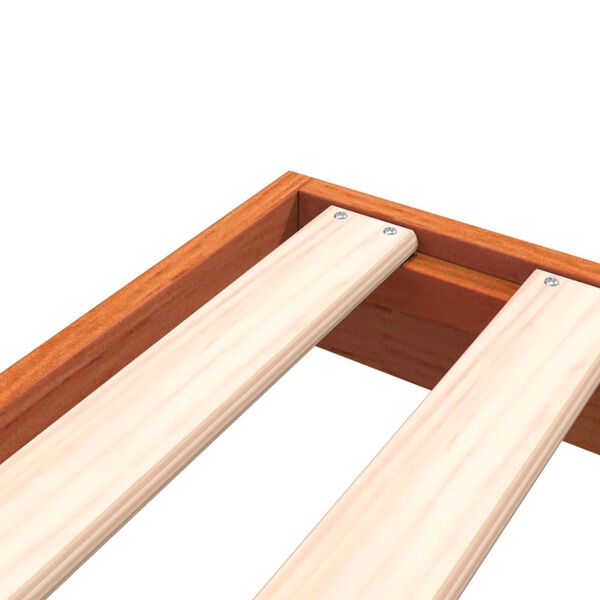 vidaXL Πλαίσιο Κρεβατιού Καφέ Κεριού 100x200 εκ. από Μασίφ Ξύλο Πεύκου