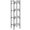 vidaXL Βιβλιοθήκη 4 Επιπέδων Γκρι Sonoma 35x30x138,5 εκ. Επεξεργ. Ξύλο