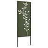 vidaXL Διακοσμητική Πλάκα Κήπου Λαδί 50 x 140 cm Κρύα έλαση από χάλυβα