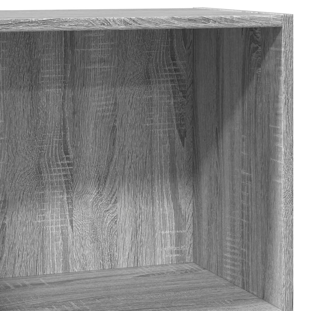 vidaXL Βιβλιοθήκη Γκρι Sonoma 40x30x77 εκ. από Επεξεργασμένο Ξύλο
