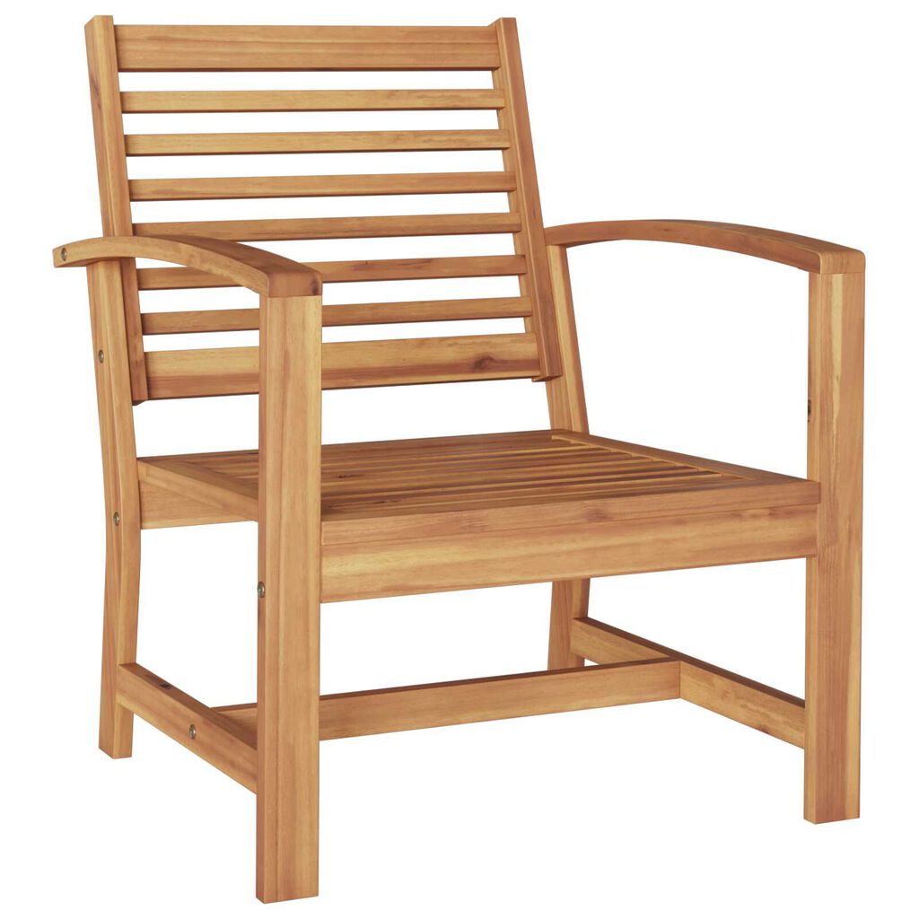 vidaXL Καρέκλες Κήπου 2 pcs Καστανό 60 x 65 x 76.5 εκ Μασίφ ξύλο teak
