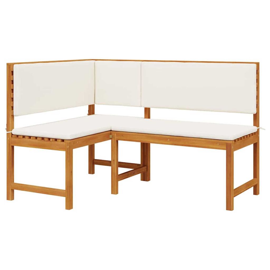 vidaXL Σετ Παγκάκι Κήπου 4 pcs Καφέ Μασίφ ξύλο ακακίας