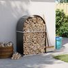 vidaXL Θήκη Κορμών Ανθρακί 80x45x120 εκ. από Γαλβανισμένο Ατσάλι
