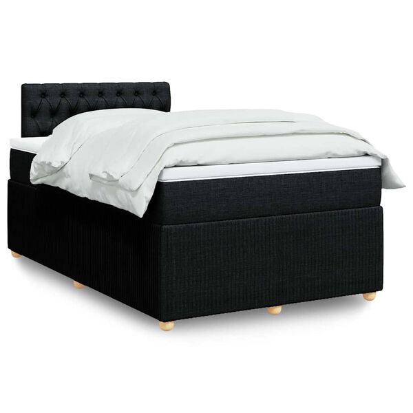 vidaXL &Kappa;&rho;&epsilon;&beta;ά&tau;&iota; Boxspring &mu;&epsilon; &Sigma;&tau;&rho;ώ&mu;&alpha; &Mu;&alpha;ύ&rho;&omicron; 120x200 &epsilon;&kappa;. &Upsilon;&phi;&alpha;&sigma;&mu;ά&tau;&iota;&nu;&omicron;