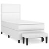 vidaXL &Kappa;&rho;&epsilon;&beta;ά&tau;&iota; Boxspring &mu;&epsilon; &Sigma;&tau;&rho;ώ&mu;&alpha; &Lambda;&epsilon;&upsilon;&kappa;ό 100x200&epsilon;&kappa;.&alpha;&pi;ό &Sigma;&upsilon;&nu;&theta;&epsilon;&tau;&iota;&kappa;ό &Delta;έ&rho;&mu;&alpha;