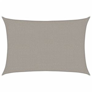 vidaXL Πανί Σκίασης Ορθογώνιο Ανοιχτό Γκρι 2x3 μ. HDPE 160 γρ./μ²