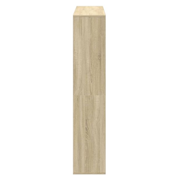 vidaXL Βιβλιοθήκη Χρώμα Sonoma Δρυς 132x29x141,5εκ. Επεξεργασμένο Ξύλο