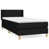 vidaXL &Kappa;&rho;&epsilon;&beta;ά&tau;&iota; Boxspring &mu;&epsilon; &Sigma;&tau;&rho;ώ&mu;&alpha; &Mu;&alpha;ύ&rho;&omicron; 90x200 &epsilon;&kappa;. &Upsilon;&phi;&alpha;&sigma;&mu;ά&tau;&iota;&nu;&omicron;