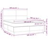 vidaXL &Kappa;&rho;&epsilon;&beta;ά&tau;&iota; Boxspring &mu;&epsilon; &Sigma;&tau;&rho;ώ&mu;&alpha; &Mu;&pi;&lambda;&epsilon; 160x200 &epsilon;&kappa;. &Upsilon;&phi;&alpha;&sigma;&mu;ά&tau;&iota;&nu;&omicron;