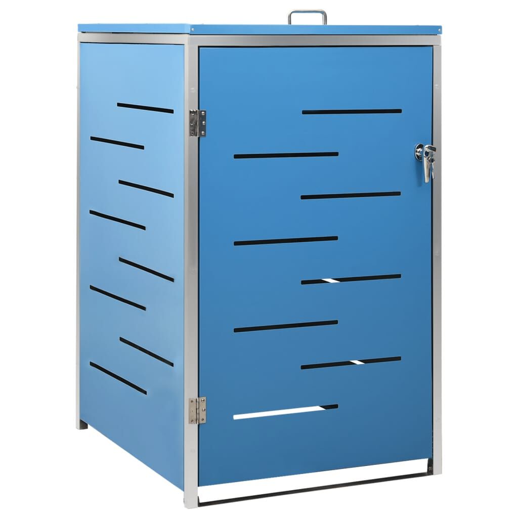 vidaXL Πλαίσιο για Κάδο Απορρ. με Ρόδες 69x77,5x112,5 εκ Αν. Ατσάλι