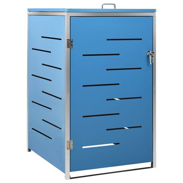 vidaXL Πλαίσιο για Κάδο Απορρ. με Ρόδες 69x77,5x112,5 εκ Αν. Ατσάλι