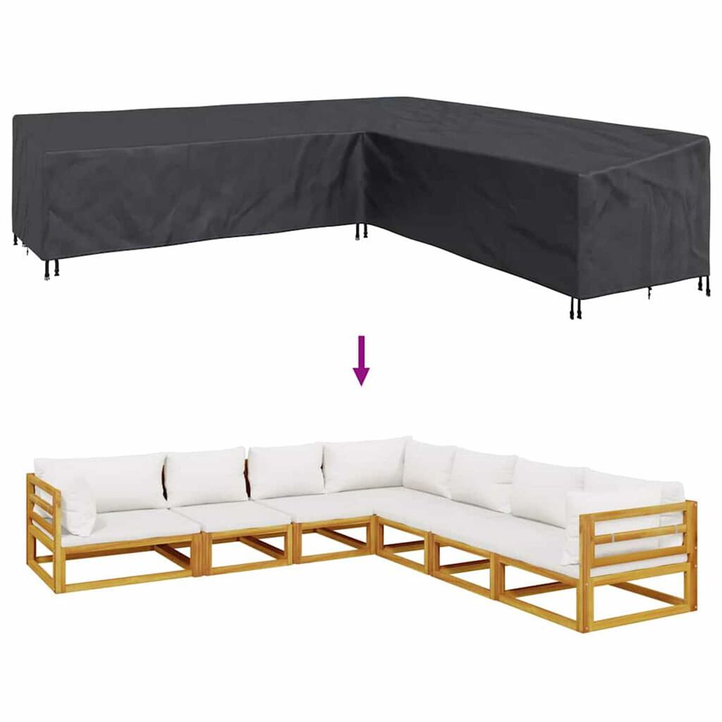vidaXL Κάλυμμα επίπλων εξωτερικού χώρου 325 x 325 x 80 εκ.