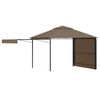 vidaXL Κιόσκι με 2 Επεκτεινόμενες Οροφές Taupe 3x3x2,75 μ. 180 γρ/μ²
