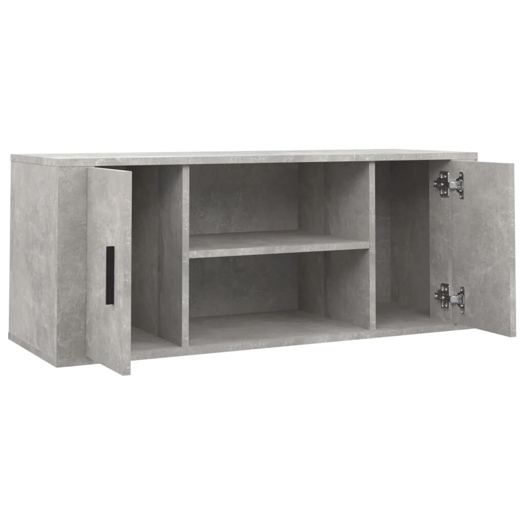 vidaXL Έπιπλο Τηλεόρασης Γκρι Σκυρ. 100x35x40 εκ. Επεξ. Ξύλο