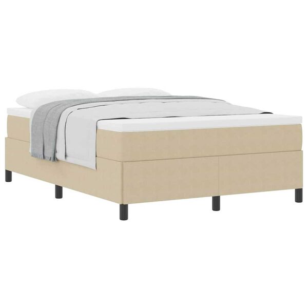 vidaXL Σκελετός Κρεβατιού Γκρι Πράσινο 140 x 190 cm Βελούδο