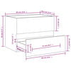 vidaXL Ντουλάπι Νιπτήρα Μαύρο 60x38,5x45 εκ. από Επεξεργασμένο Ξύλο