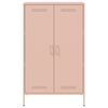 vidaXL Ντουλάπι Ροζ 68x39x113 εκ. από Ατσάλι