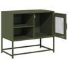 vidaXL Έπιπλο Τηλεόρασης Πράσινο Λαδί 68,5x39x60,5 εκ. από Ατσάλι