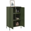 vidaXL Ντουλάπι Πράσινο Λαδί 68x39x113 εκ. από Ατσάλι