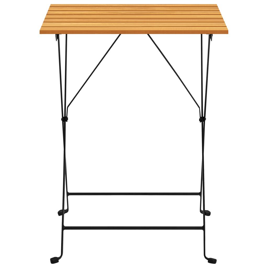 vidaXL Τραπέζι Bistro 55 x 54 x 71 εκ. από Μασίφ Ξύλο Ακακίας