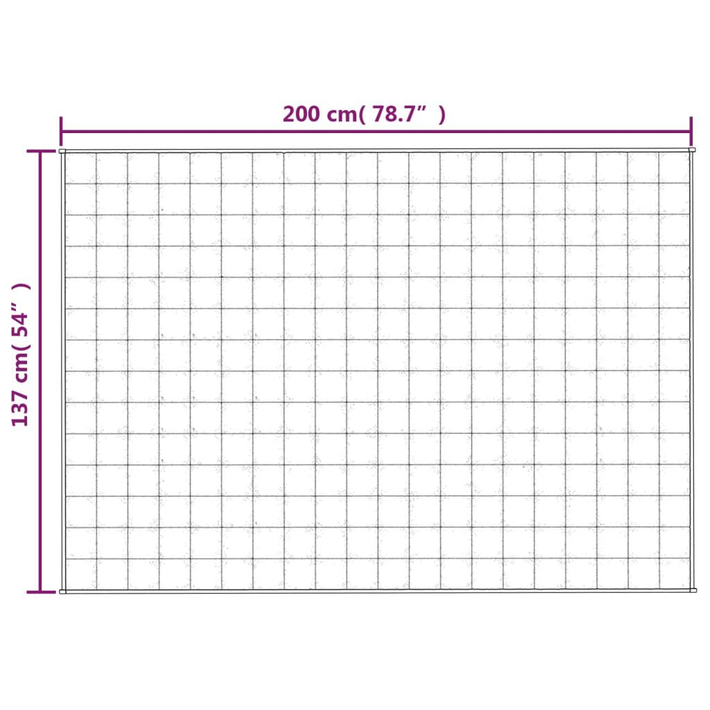 vidaXL Κουβέρτα Βαρύτητας Μπλε 137 x 200 εκ. 6 κ. Υφασμάτινη