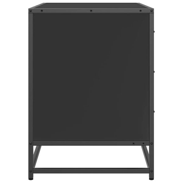 ντουλάπι συρταριών vidaXL Μαύρο 70x41x56 cm Κατασκευασμένο ξύλο