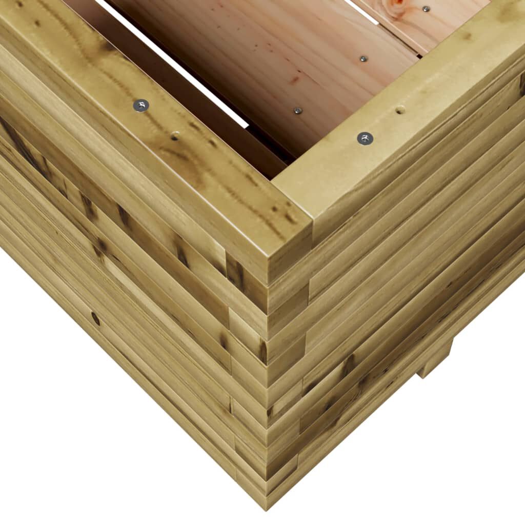 vidaXL Ζαρντινιέρα Κήπου 110x110x49,5 εκ. από Εμποτισμένο Ξύλο Πεύκου