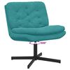 vidaXL Γυριστή Χαλαρωτική Καρέκλα Τιρκουάζ 63 x 75 x 76 εκ Βελούδο
