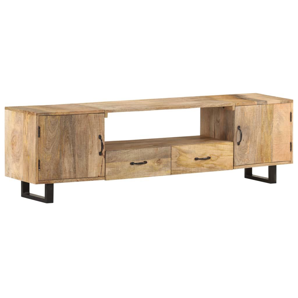 vidaXL Έπιπλο Τηλεόρασης 160 x 30 x 45 εκ. από Μασίφ Ξύλο Μάνγκο