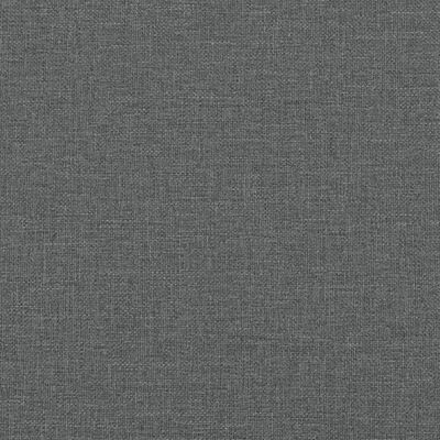 vidaXL Παγκάκι με Πλάτη Σκούρο Γκρι 120 x 62 x 75,5 εκ. Υφασμάτινο