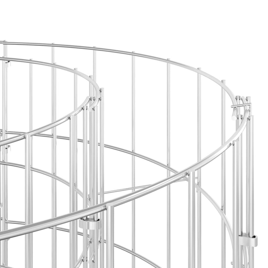 vidaXL Συρματοκιβώτιο-Γλάστρα Υπερυψωμένη 120x50x50 εκ. Γαλβαν. Ατσάλι