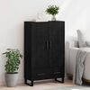 vidaXL Highboard &Mu;&alpha;ύ&rho;&eta; &Omicron;&xi;&upsilon;ά 69,5 x 30 x 115 &epsilon;&kappa; &Epsilon;&pi;&epsilon;&xi;&epsilon;&rho;&gamma;&alpha;&sigma;&mu;έ&nu;&omicron; &xi;ύ&lambda;&omicron;