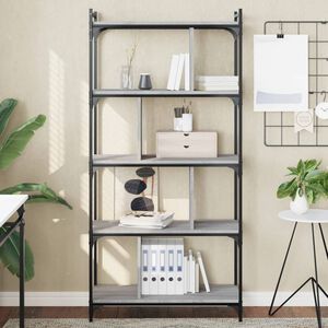 vidaXL &Beta;&iota;&beta;&lambda;&iota;&omicron;&theta;ή&kappa;&eta; 5 &Epsilon;&pi;&iota;&pi;έ&delta;&omega;&nu; &Gamma;&kappa;&rho;&iota; Sonoma 76 x 32 x 158 &epsilon;&kappa;. &Epsilon;&pi;&epsilon;&xi;. &Xi;ύ&lambda;&omicron;