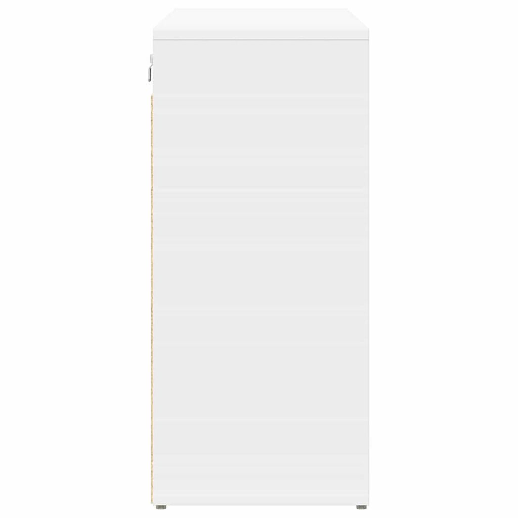 vidaXL Ντουλάπα Παπουτσιών Λευκό 103 x 30 x 67 εκ. Επεξεργασμένο ξύλο