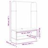 vidaXL Ράφι Ρούχων Γκρι 100 x 44 x 160 εκ Επεξεργασμένο ξύλο