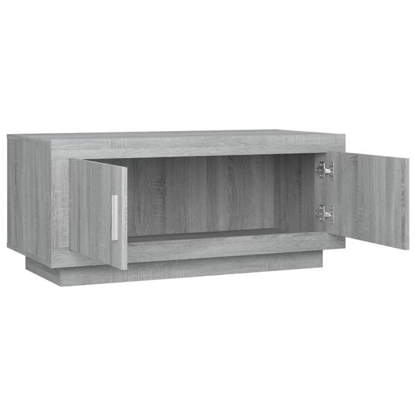 vidaXL Τραπεζάκι Σαλονιού Γκρι Sonoma 102x50x45 εκ. Επεξεργασμένο Ξύλο