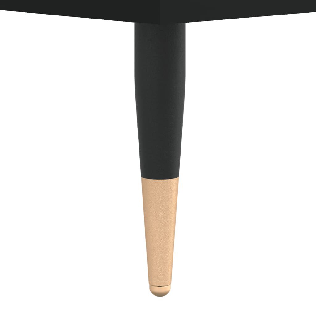 vidaXL Έπιπλο Δίσκων Μαύρο 121 x 38 x 48 εκ. από Επεξεργασμένο Ξύλο