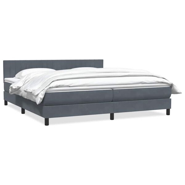 vidaXL Box Spring &Kappa;&rho;&epsilon;&beta;ά&tau;&iota; &mu;&epsilon; &sigma;&tau;&rho;ώ&mu;&alpha; &Sigma;&kappa;&omicron;ύ&rho;&omicron; &gamma;&kappa;&rho;&iota; 180x220 &epsilon;&kappa;. &Beta;&epsilon;&lambda;&omicron;ύ&delta;&iota;&nu;&omicron;