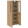 vidaXL Highboard 2 pcs Artisan Oak &Epsilon;&pi;&epsilon;&xi;&epsilon;&rho;&gamma;&alpha;&sigma;&mu;έ&nu;&omicron; &xi;ύ&lambda;&omicron;