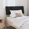 vidaXL Ταπετσαρισμένο κεφαλάρι Μαύρο 80 cm Στερεά ξυλεία πεύκου