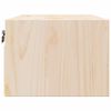 vidaXL Κομοδίνο με συρτάρι Καφέ 50 x 32.5 x 24 εκ Μασίφ ξύλο πεύκου