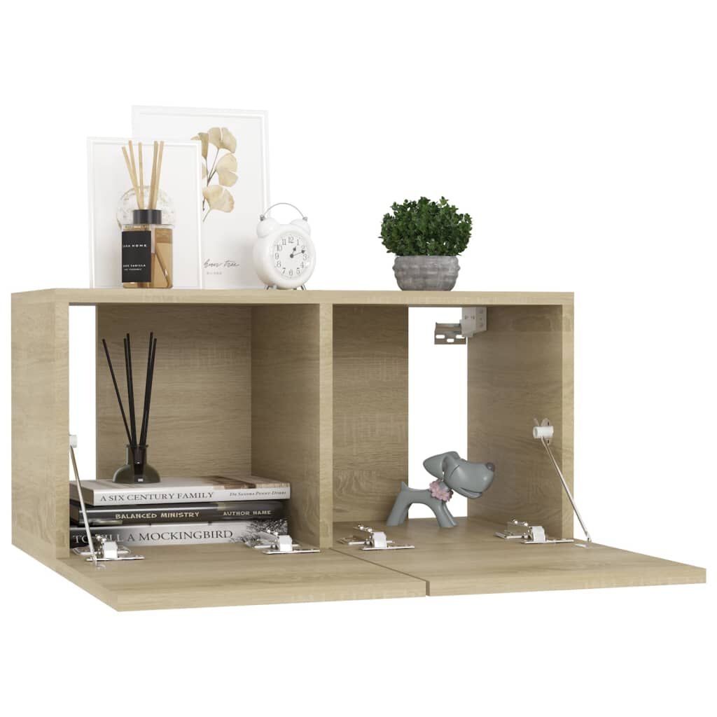 vidaXL Ντουλάπι Τηλεόρασης Κρεμαστό Sonoma Δρυς 60 x 30 x 30 εκ.