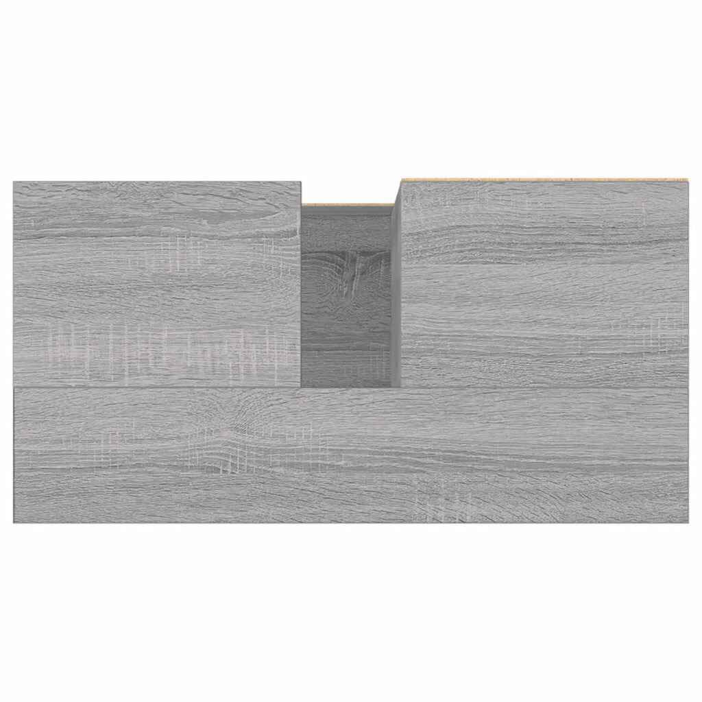 vidaXL Ντουλάπι Μπάνιου Γκρι Sonoma 65x33x60 εκ. Επεξεργασμένο Ξύλο