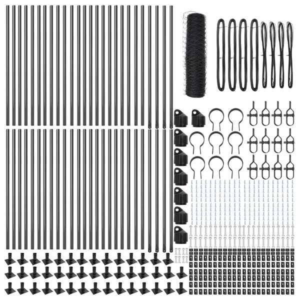vidaXL &Sigma;&tau;ύ&lambda;&omicron;&sigmaf; &Pi;&epsilon;&rho;&iota;&phi;&rho;ά&xi;&epsilon;&omega;&nu; &Gamma;&kappa;&rho;&iota; 100 x 0,6 &mu; (50 &mu;&mu; &pi;&lambda;έ&gamma;&mu;&alpha;)
